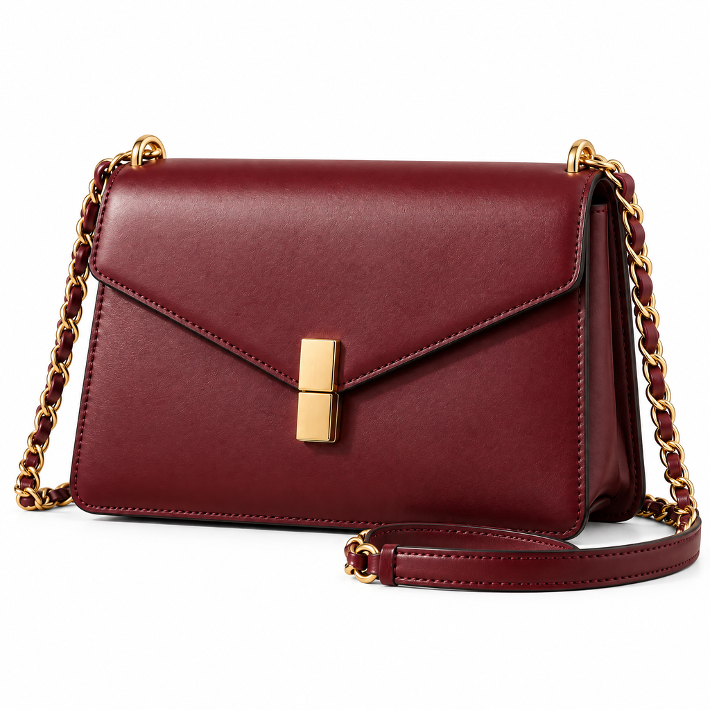 Bordeaux Chain Shoulder Bag detail image