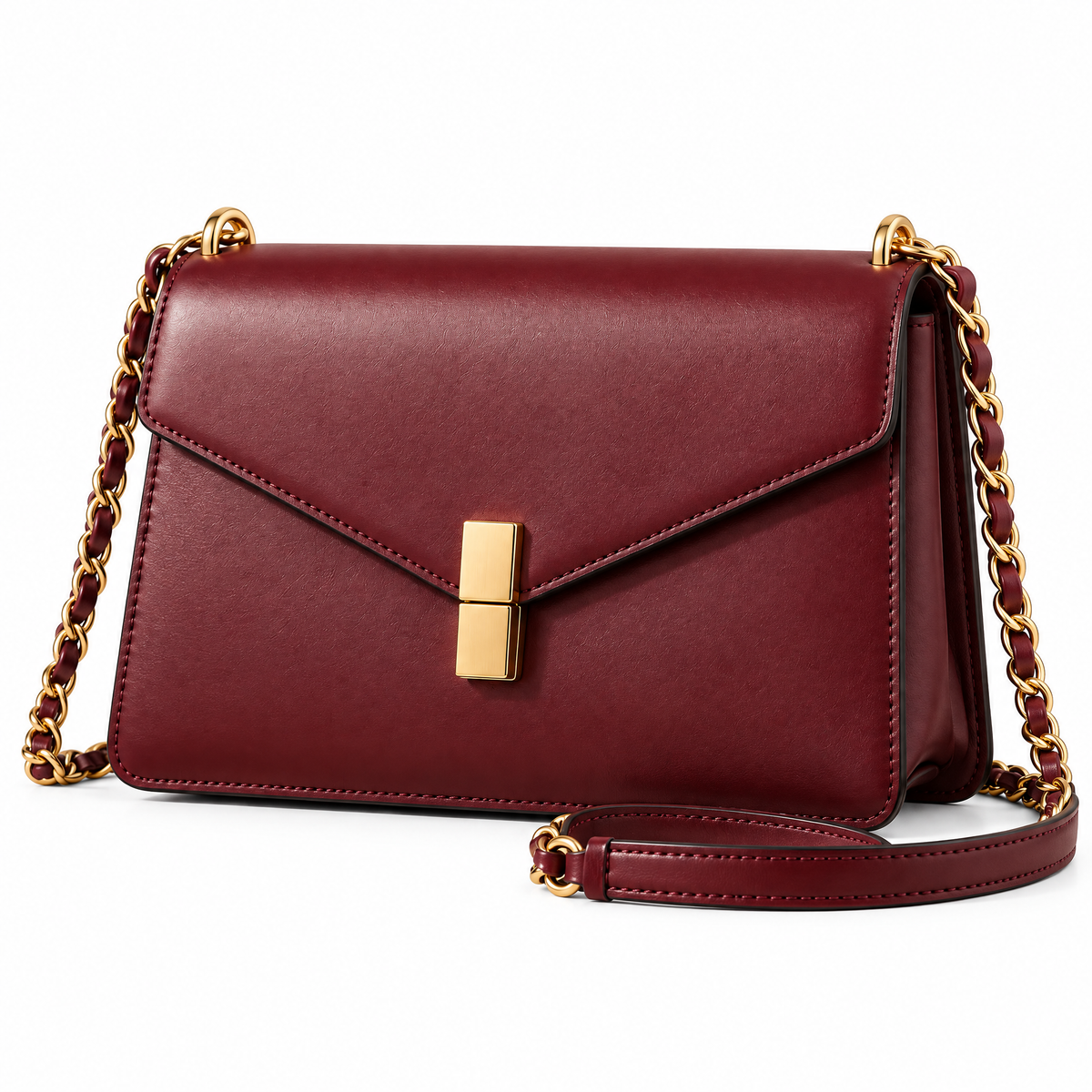 Bordeaux Chain Shoulder Bag detail image