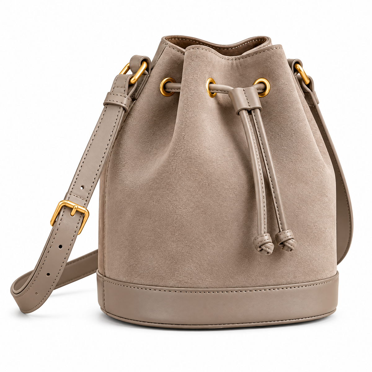 Luna Drawstring Bucket Bag detail image