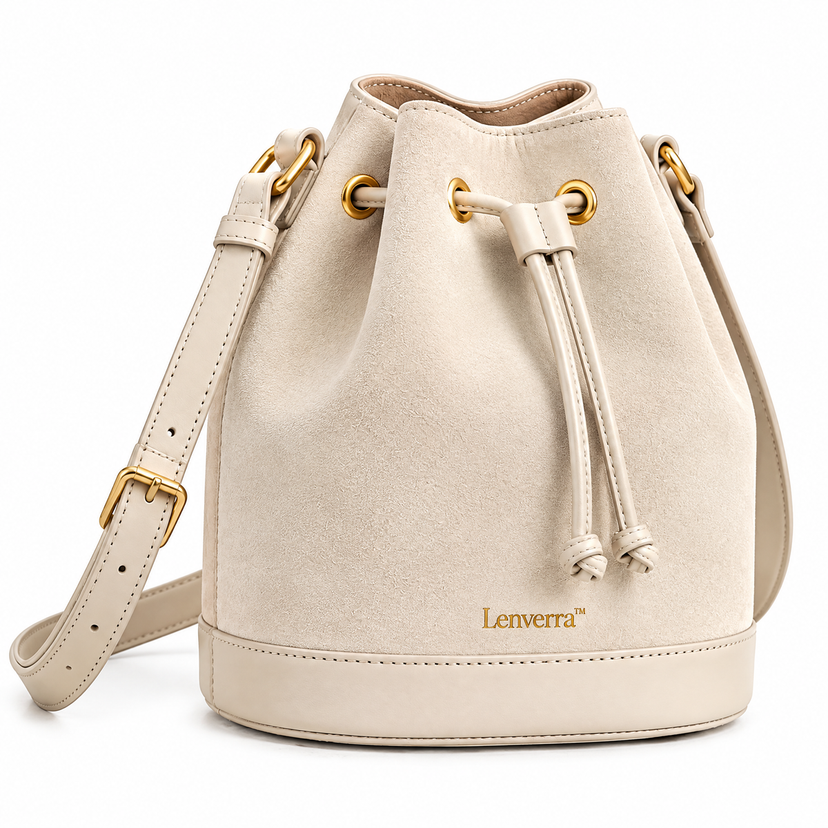 Luna Drawstring Bucket Bag detail image
